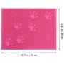 POPETPOP Pet Cat Litter Mat Waterproof Dog Puppy Kitten Dish Bowl Food Water Placemat 30 x 40cm (Rose Red)