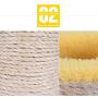 LucaSng Cat Scratching Post, Sisal Rope-Covered Cat Scratcher,Cat Posts with Fluff and Bell Ball Inside，Kitten Supplies for Cat Exercise,Cat Stuff for Indoor Cats,Cat Scratch Post