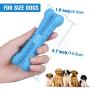 CHZHENG Dog Toothbrush Toy, Silicone Pet Molar Tooth Cleaner Brushing Stick Puppy Dental Care Dog Toy Accessories for Large Medium Small Dogs - Fun to Chase and Fetch,Blue