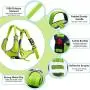 ThinkPet No Pull Harness Breathable Sport Harness - Reflective Padded Dog Safety Vest with Top Handle, Back/Front Clip for Easy Control