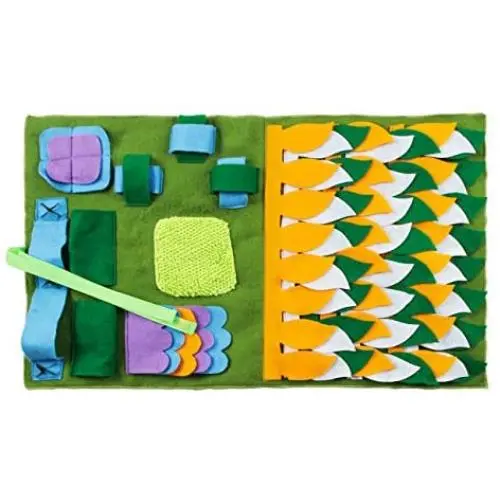 vocheer Dog Snuffle Mat, Pet Feeding Mat Dog Training Pad Sniffing Mat,Encourages Natural Foraging Skills for Stress Release vocheer Dog Snuffle Mat, Pet Feeding Mat Dog Training Pad Sniffing Mat,Encourages Natural Foraging Skills for Stress Release
