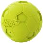 Nerf Dog Soccer Ball Dog Toys with Interactive Squeaker, Lightweight, Durable and Water Resistant, 4 Inches, For Medium/Large Breeds, Two Pack, Green and Red