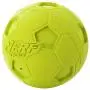 Nerf Dog Soccer Ball Dog Toys with Interactive Squeaker, Lightweight, Durable and Water Resistant, 4 Inches, For Medium/Large Breeds, Two Pack, Green and Red