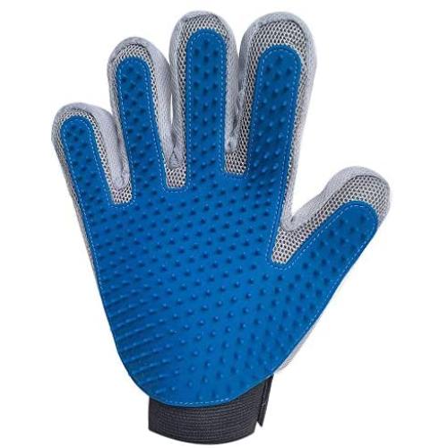 KAXYEW Pet Grooming Gloves - Dog Deshedding Glove - Efficient Cat Glove Brush- Pet Hair Remover Mitt Glove with Enhanced Five Finger Design for Dog & Cat