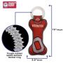 Pets First NCAA Ohio State Buckeyes Dental Dog TUG Toy with Squeaker. Tough PET Toy for Healthy Fun, Teething & Cleaning Pets Teeth & Gum. (OH-3310)