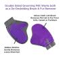Pet Grooming Brush / Mitt and Pet Hair Remover by Hertzko – Dog and Cat Grooming Comb on one side - While the Other Side is a Magic Lint Brush to Remove Pet’s Hair from Clothes, Carpet and Furniture.