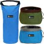 Awakelion Collapsible Dog Bowl, Portable Travel Dog Bowl Kit for Food and Water -Perfect for Medium & Large Dog