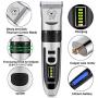 Suteck Dog Clippers Low Noise Pet Hair Clippers Upgrade LED Display Professional Rechargeable Cordless Electric Pet Trimmer Pet Grooming Tools with Comb Guides Scissors Nail Kits for Dogs Cats