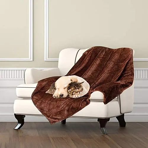 Msicyness Dog Blanket, Premium Fleece Fluffy Throw Blankets Soft and Warm Covers for Pets Dogs Cats