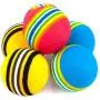 Chiwava 45 Pack 1.7 Foam Cat Toys Ball Rainbow Color Balls Kitten Activity Chase Quiet Play Mix Color