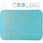 SEIS Dog Ice Pad Ice Silk Cats Kennel Mat Pet Cooling Pad Summer Cool Bamboo Mat Breathable Pad (Blue Fruit, M