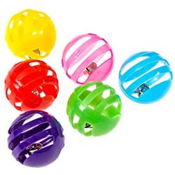 Fun Feline Balls with Bells Cat Toy, Great for Exercize and Play