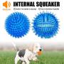 CHLEBEM Dog Balls Squeaky Small Dog Toys Puppy Toys Dog Chew Toy for Small Medium Dogs Interactive Durable Bouncy Spike Toys Chewing Soft Stab Cleaning Teeth Rubber Dog Ball Puzzle Pet Teething