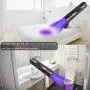 Portable Black Light Flashlight 365nm UV Light Pet Urine Detector Light for Dry Stains Scorpion Hunting Resin Curing Portable Black Light Flashlight 365nm UV Light Pet Urine Detector Light for Dry Stains Scorpion Hunting Resin Curing
