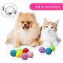 Sumind 20 Pieces Cat Toys Balls with Bells Interactive Cat Exercise Toy Cat Play Balls Pet Toys of Keeps Busy for Cat (Assorted Color)