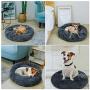 TAMOWA Dog Bed Cat Bed Comfortable Donut Cuddler Round Dog Bed for Small Medium Dogs Ultra Soft Calming Dog Bed, Self Warming, Improved Sleeping, Anti-Slip Base (Size 20''/24''/28''/31'')
