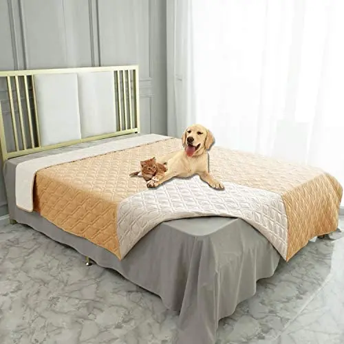 Ameritex Waterproof Dog Bed Cover Pet Blanket for Furniture Bed Couch Sofa Reversible Ameritex Waterproof Dog Bed Cover Pet Blanket for Furniture Bed Couch Sofa Reversible