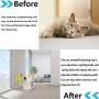 WWYM Windmill Cat Toy, Portable Turntable Scratching Tickle Cats Hair Brush, with Rotating Pet Training Interactive Balls,Blue