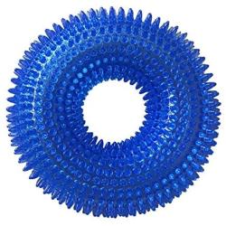 nobrand Pet Bite Resistant Pet Sounding Toy Thorny Ring Bite Resistant Toy for Large Pets, Size: 12.512.5cm (Dark Blue)