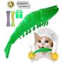 HESHPAWS Cat Teeth Cleaning Toys,Cat Toothbrush Toy,Interactive Cat Catnip Toys for Chewing,Fish Lobster Shape Toothbrush Chewing Pet Toy,Natural Rubber Teeth Cleaning Toys for Cats