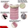 Comfortland Cozy Dog Cotton Padded Jacket Dog Winter Coat for Cat Cold Weather Sweater for Dogs Fleece Warm Dog Vest for Pet Dog Clothes for Christmas with Fur Collar for Small Medium Large Dogs