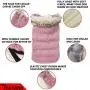 Comfortland Cozy Dog Cotton Padded Jacket Dog Winter Coat for Cat Cold Weather Sweater for Dogs Fleece Warm Dog Vest for Pet Dog Clothes for Christmas with Fur Collar for Small Medium Large Dogs