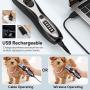 Telfun Dog Clippers for Grooming,New Upgrade 2 Blades Electric Dog Trimmer,USB Rechargeable Low Noise Cat Clippers Cordless Pet Grooming Tools Suitable for Hair Trimming of All Parts of The Pets Body