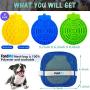 FondMO Lick Mat for Dogs, Dog Lick Pad 3PCS with A Storage Bag, Peanut Butter for Dogs for Bath and Shower, Slow Feeder Dog Licking Mat, Dog Anxiety Relief, Yogurt Plain, Lick Mat for Dog Nail Polish