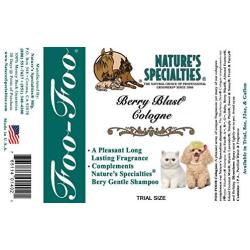 Natures Specialties Foo Foo Berry Blast Cologne for Dogs Cats, Non-Toxic Biodegradeable, 1gal