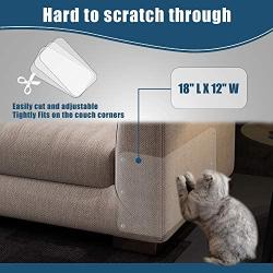 ARTHORN Durable Cat Furniture Protectors 8Pcs Anti Scratch Cat Furniture Scratch Guards Couch Defender for Cat 18x12in