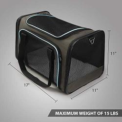 X-ZONE PET Airline Approved Pet Carriers,Soft Sided Collapsible Pet Travel Carrier for Medium Puppy and Cats