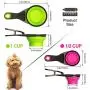 Collapsible Pet Food Scoop Silicone Measuring Cup Bag Clip 2 Pieces Water Snack Travel Bowl for Dogs Cats (1 Cup and 1/2 Cup) Collapsible Pet Food Scoop Silicone Measuring Cup Bag Clip 2 Pieces Water Snack Travel Bowl for Dogs Cats (1 Cup and 1/2 Cup)