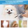 DELOMO Pet Scissors for Dogs & Cats with Safety Round Tips, 5 in 1 Pet Grooming Scissors Set, Pet Cutting Scissors Kit with Thinning, Straight, Curved Shears and Comb for Long or Short Hair Pets