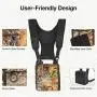 TIDEWE Bino Harness with Rangefinder Pouch & Rain Cover, Durable Lightweight Portable Binocular Pack, Comfortable Large & Small Bino Chest Harness for Hunting, Hiking (Realtree Edge Camo & Brown) TIDEWE Bino Harness with Rangefinder Pouch & Rain Cover, Durable Lightweight Portable Binocular Pack, Comfortable Large & Small Bino Chest Harness for Hunting, Hiking (Realtree Edge Camo & Brown)
