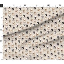 Spoonflower Fabric - Chihuahua, Dog, Pet, Animal, Tri Color, Buff, Fawn, Puppy, Rescue, Toy Printed on Performance Piqué Fabric by The Yard - Performance Athletic Apparel Fashion