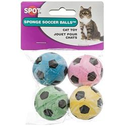 Ethical Sponge Soccer Balls Cat Toy, 8-Count