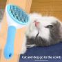Pet Brush Pet Cleaning Brush Tension-Free Dog Grooming Brush Pet Grooming Tool Mane Grooming Brush Suitable for Daily Grooming Long and Short-Haired Pets