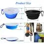 Collapsible Dog Bowl for Travel, 2 Pack Cat Food Bowls Dog Water Bowls with Lids, Portable Collapsable Pet Feeding Cup Dish for Walking Camping Kennels (450ML,15OZ) Collapsible Dog Bowl for Travel, 2 Pack Cat Food Bowls Dog Water Bowls with Lids, Portable Collapsable Pet Feeding Cup Dish for Walking Camping Kennels (450ML,15OZ)