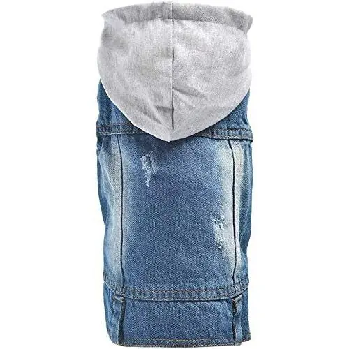 Pet Clothes Dog Jeans Jacket Cool Blue Denim Coat Small Medium Dogs Cats Lapel Vests Classic Puppy Blue Vintage Washed Clothes Hoodie Vest Pet Clothes Dog Jeans Jacket Cool Blue Denim Coat Small Medium Dogs Cats Lapel Vests Classic Puppy Blue Vintage Washed Clothes Hoodie Vest