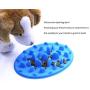 PETBABA Dog Bowl Slow Feeder, Interactive Puzzle Fun Silicone Nonskid Feed Dish, Against Bloat in Eating Food, Keep Your Cat Pet Healthy