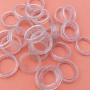 NikoNiko 10x Sparkling Clear Rubber Thumb Ring Sizing Insert for Grooming Scissors 5 Large 5 Small