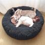 TANPAUL Dog Bed Cat Bed Calming Donut Cuddler Nest Warm Plush Dog Cat Cushion with Cozy Sponge Non-Slip Bottom for Small Medium Pets Snooze Calm Sleeping Indoor, Machine Washable