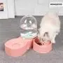 WENQITZTZ 2 in1 Automatic Water Dispenser Pet Bowls Set, Durable & Detachable Stainless Steel Feeder Bowl, No-Spill Dog Water Bottle & Dish for Cats & Dogs WENQITZTZ 2 in1 Automatic Water Dispenser Pet Bowls Set, Durable & Detachable Stainless Steel Feeder Bowl, No-Spill Dog Water Bottle & Dish for Cats & Dogs
