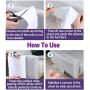 N/W Cat Couch Protector,10 Pack Cat Scratch Deterrent for Furniture,Double-Sided Clear Trainging Tape, 6-Pack XL17’’L 12’’W+4-Pack L 18’’L 6”W for Protect The Couch Door Walls.
