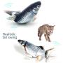 geluode Moving Fish Cat Toy, 11'' Plush Simulation Electric Doll Fish, Automatic Flopping USB Rechargeable Cat Fish Toy, Funny Interactive Pets Chew Bite Supplies for Cat/Kitty/Kitten Catnip Toys geluode Moving Fish Cat Toy, 11'' Plush Simulation Electric Doll Fish, Automatic Flopping USB Rechargeable Cat Fish Toy, Funny Interactive Pets Chew Bite Supplies for Cat/Kitty/Kitten Catnip Toys