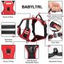 BABYLTRL Big Dog Harness No Pull Adjustable Pet Reflective Oxford Soft Vest for Large Dogs Easy Control Harness