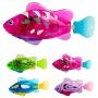 Pudwy Funny Cat Toys Water Activated Led Swimming Fish Toy with Aquatic Weed & Screwdriver Pet Interaction Supplies