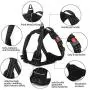 No Pull Dog Harness, No Choke Front Lead Reflective Dog Harness, Adjustable Pet Vest Harnesses, Soft Padded Pet Vest with Easy Control Handle for Small to Large Dogs No Pull Dog Harness, No Choke Front Lead Reflective Dog Harness, Adjustable Pet Vest Harnesses, Soft Padded Pet Vest with Easy Control Handle for Small to Large Dogs