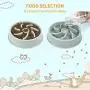 CheerMaker Slow Feeder Dog Bowl,Pet Feeder No Choking Slow Feeders,Interactive Bloat Stop Dog Cat Food Water Bowls for Large Medium Small Dogs or Cats,Durable and Eco-Friendly Non Toxic.