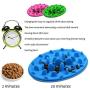 PETBABA Dog Bowl Slow Feeder, Interactive Puzzle Fun Silicone Nonskid Feed Dish, Against Bloat in Eating Food, Keep Your Cat Pet Healthy
